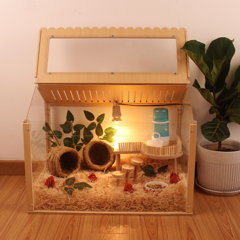 DIY wood hamster cage