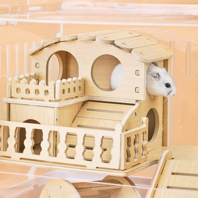 wooden hamster cage
