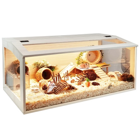 wood hamster cage