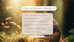 why is my hasmter shakin-6 causes and solutions